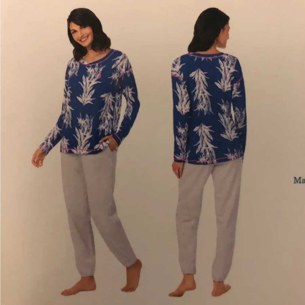 Tommy Bahama Long Sleeve 2pc Pajama Set Large